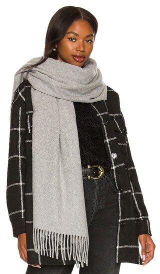 Addison Recycled Wool Scarf in Mid Grey | Revolve Clothing (Global)