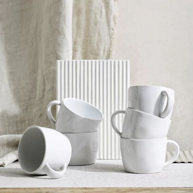 Portobello White Mug - Set of 6
    
            
    
    
    
    
    
            
         ... | The White Company (UK)
