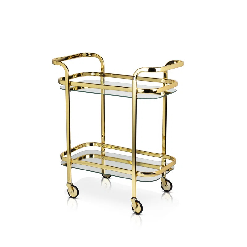 Estreya Metal Bar Cart | Wayfair North America