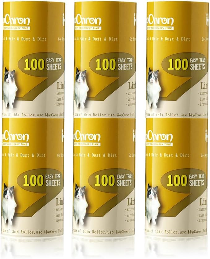 Extra Sticky Lint Roller Refills Only, Total 600 Easy Tear Sheets, Fits Most 3.9"-4" Standard Siz... | Amazon (US)