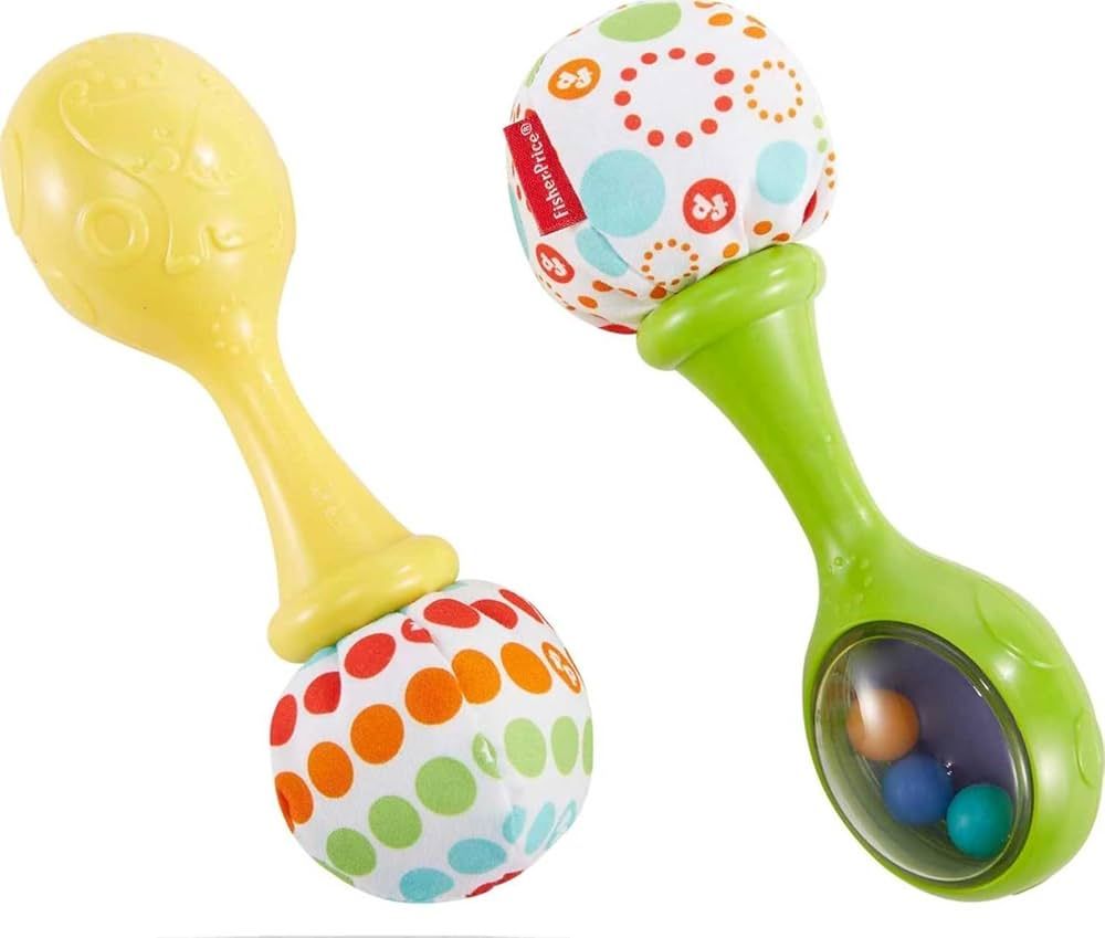 Amazon.com : Fisher-Price Newborn Toys Rattle 'n Rock Maracas, Set of 2 Soft Musical Instruments ... | Amazon (US)