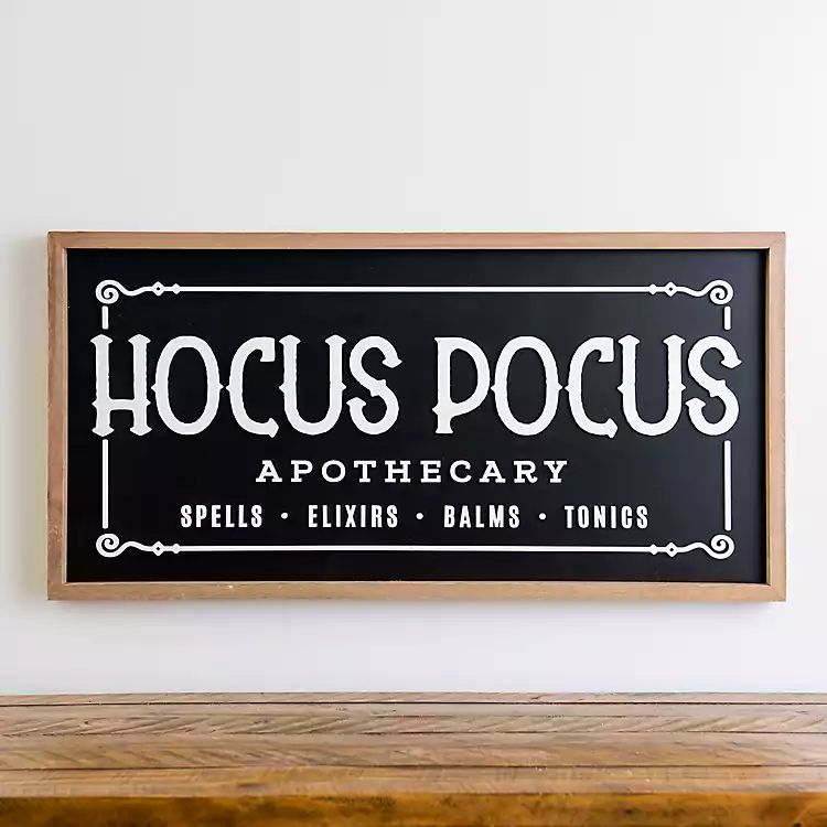 New! Hocus Pocus Apothecary Halloween Plaque | Kirkland's Home