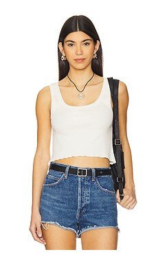LNA Ravi Ribbed Tank in Whisper White from Revolve.com | Revolve Clothing (Global)