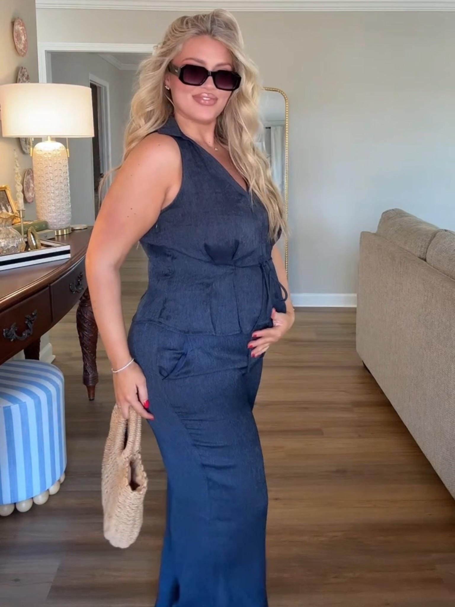 Top: large 
Bottoms: XL

#LTKPlusSize #LTKMidsize #LTKBump