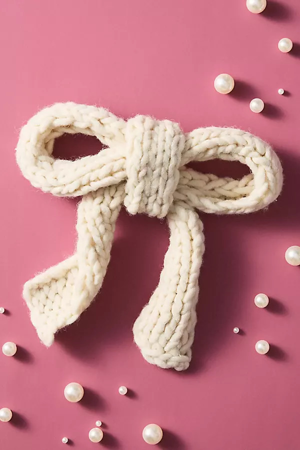 Knit Bow Ornament | Anthropologie (US)