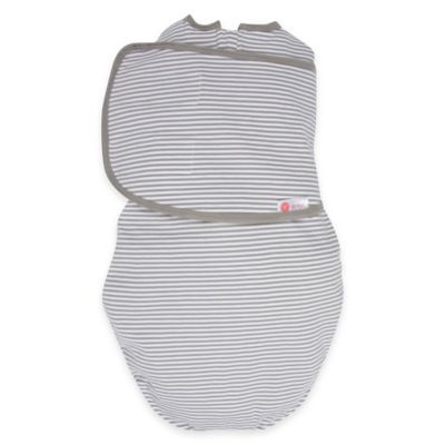 Embe® Classic 2-Way Swaddle™ in Grey Stripe | buybuy BABY