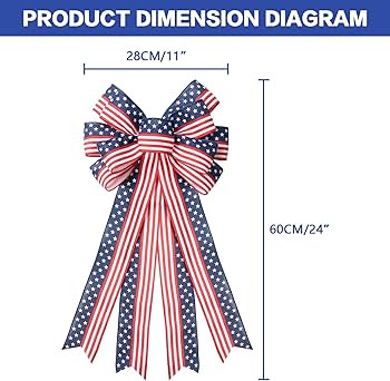 Amazon.com: SY Super Bang 2PCS 4th of July Decorations, Red White Blue Wreath Decor for Front Doo... | Amazon (US)