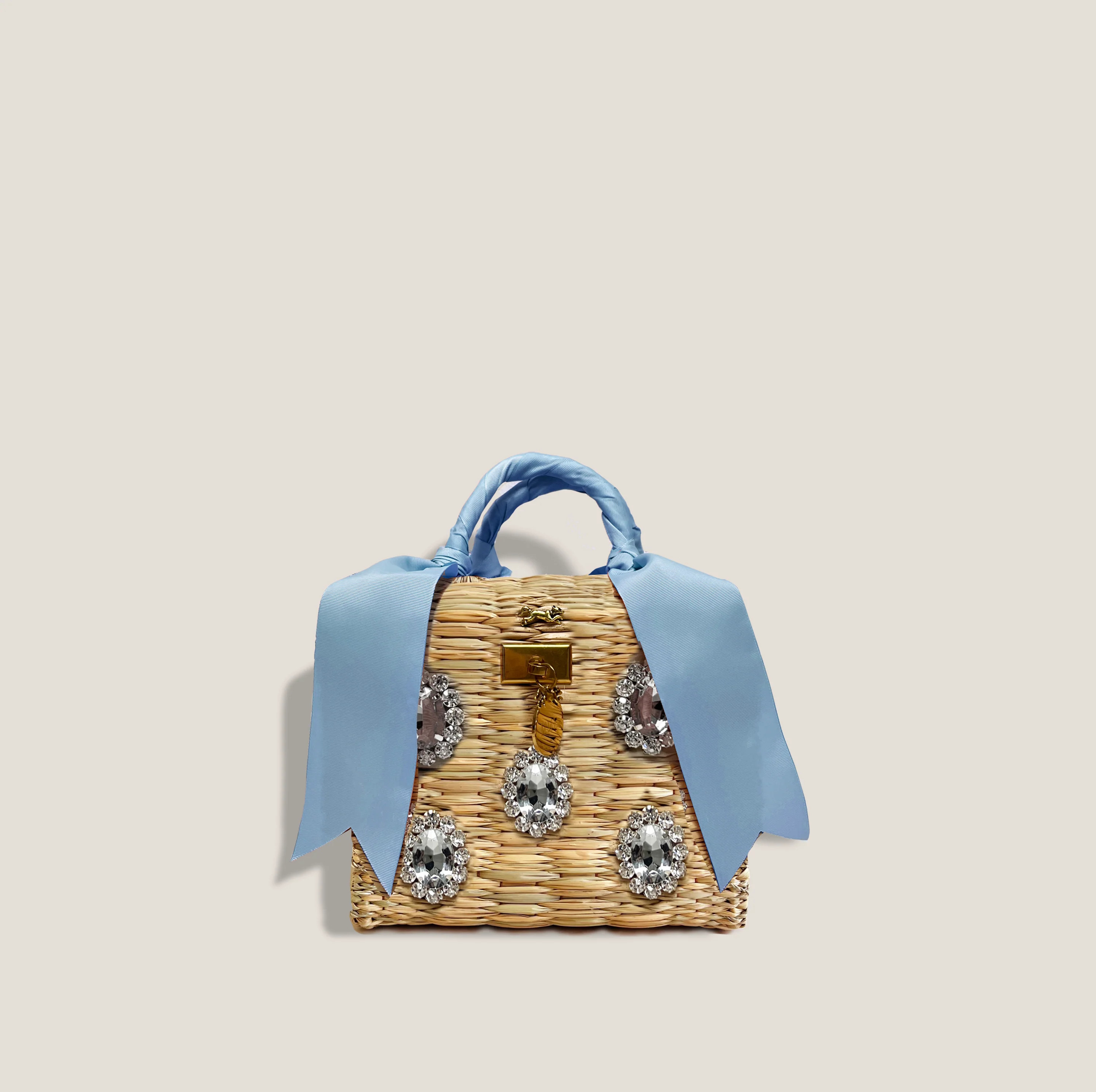 THE GIGI MINI BASKET -  CORNFLOWER | MME.MINK