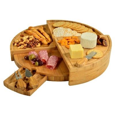 Picnic at Ascot Patented Swivel Bamboo Cutting Board for Cheese & Charcuterie | Target