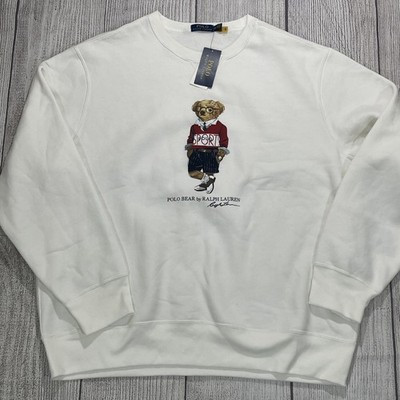 NWT Polo Ralph Lauren Preppy Teddy Bear Fleece Sweater Sweatshirt Sz XXL | eBay US