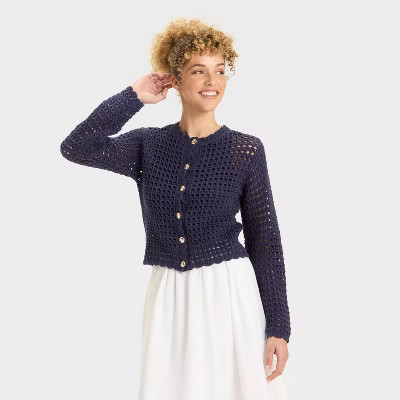 Women's Button-Front Cardigan - A New Day™ | Target