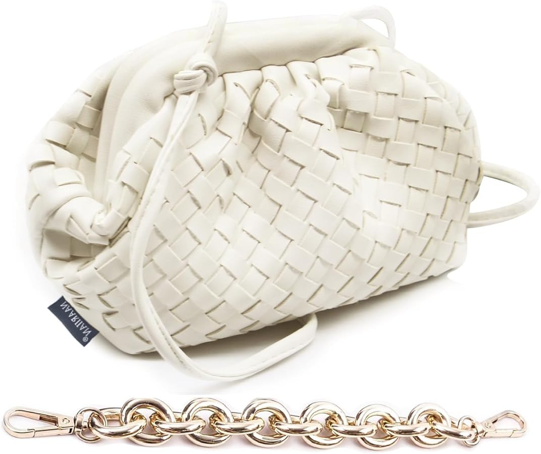 NAARIIAN Woven Crossbody Bags for Women Evening Clutch Hobo Cloud Purse Designer Handbags for Lad... | Amazon (US)
