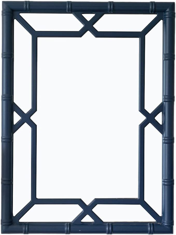 SORBARIA Bamboo-Look Solid Wood Window Pane Mirror 23" X 31" - White | Amazon (US)