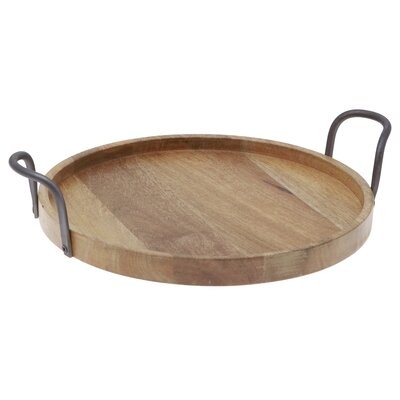 Thirstystone Round Mango Wood Serving Tray | Wayfair North America