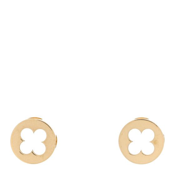 18K Yellow Gold Empreinte Ear Studs Earrings | FASHIONPHILE (US)