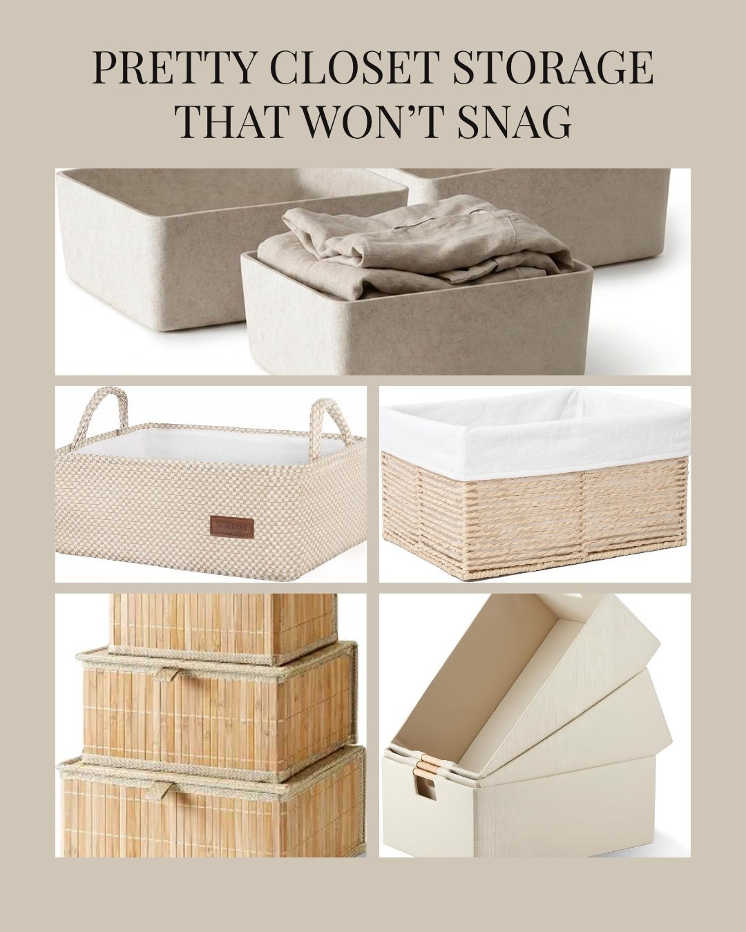 Not all closet storage is created equal. These are some of my favorite Amazon closet bins and baskets that help protect clothing while still looking beautiful on your shelves. If you’re organizing sweaters, linens, or accessories, these are worth a look.

#LTKHome #LTKmomlife #LTKOver40