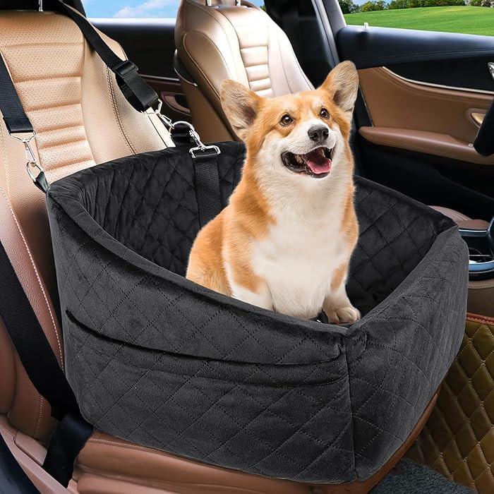 Dog Car Seat for Small Medium Dogs,Detachable Washable Dog Booster Seat Under 30lbs, Pet Car Seat... | Amazon (US)