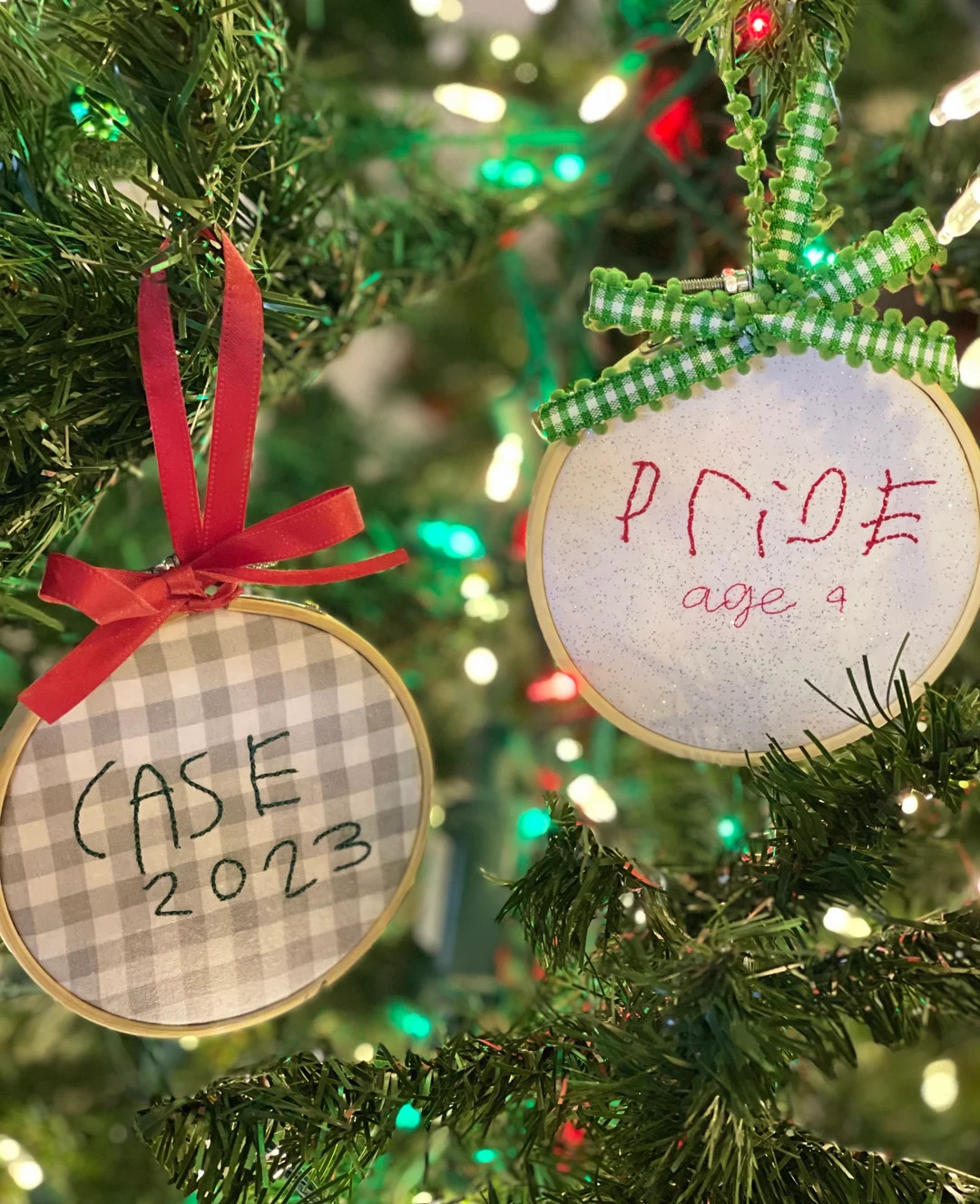 Custom Handwriting Embroidery Ornament – Heirloom Keepsake Gift - Etsy | Etsy (US)