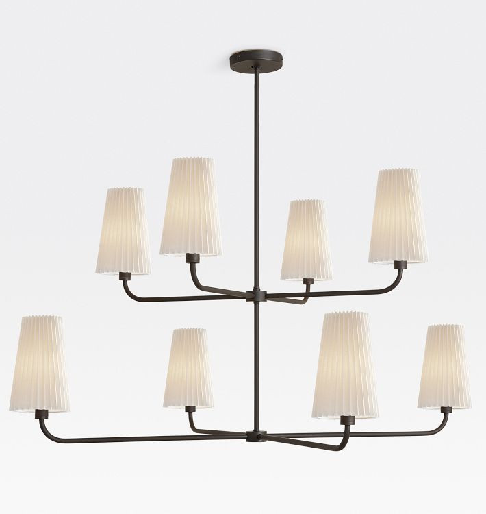 Ansel 8-Light 2-Tier Chandelier | Rejuvenation