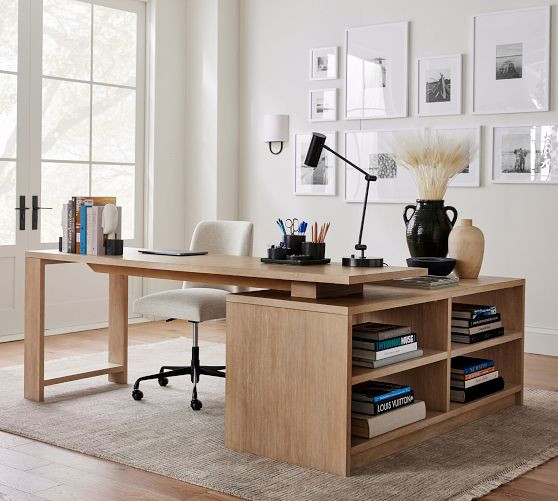 Pacific L-Shape Rotating Desk (78") | Pottery Barn (US)