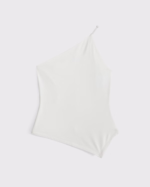 Women's One-Shoulder Asymmetrical Top | Women's Clearance | Abercrombie.com | Abercrombie & Fitch (US)