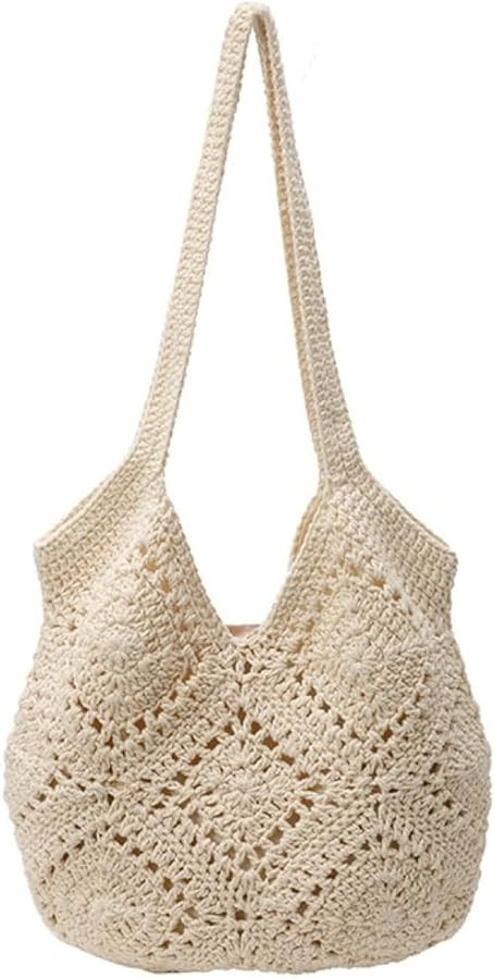 Cute Straw Beach Bags for Women Summer Straw Bag, Handbags Purses Woven for holiday Aesthetic Han... | Amazon (US)