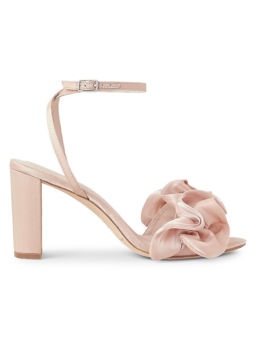 Loeffler Randall Women's Sandra Ruffle Satin Sandals - Pink - Size 11 | Saks Fifth Avenue