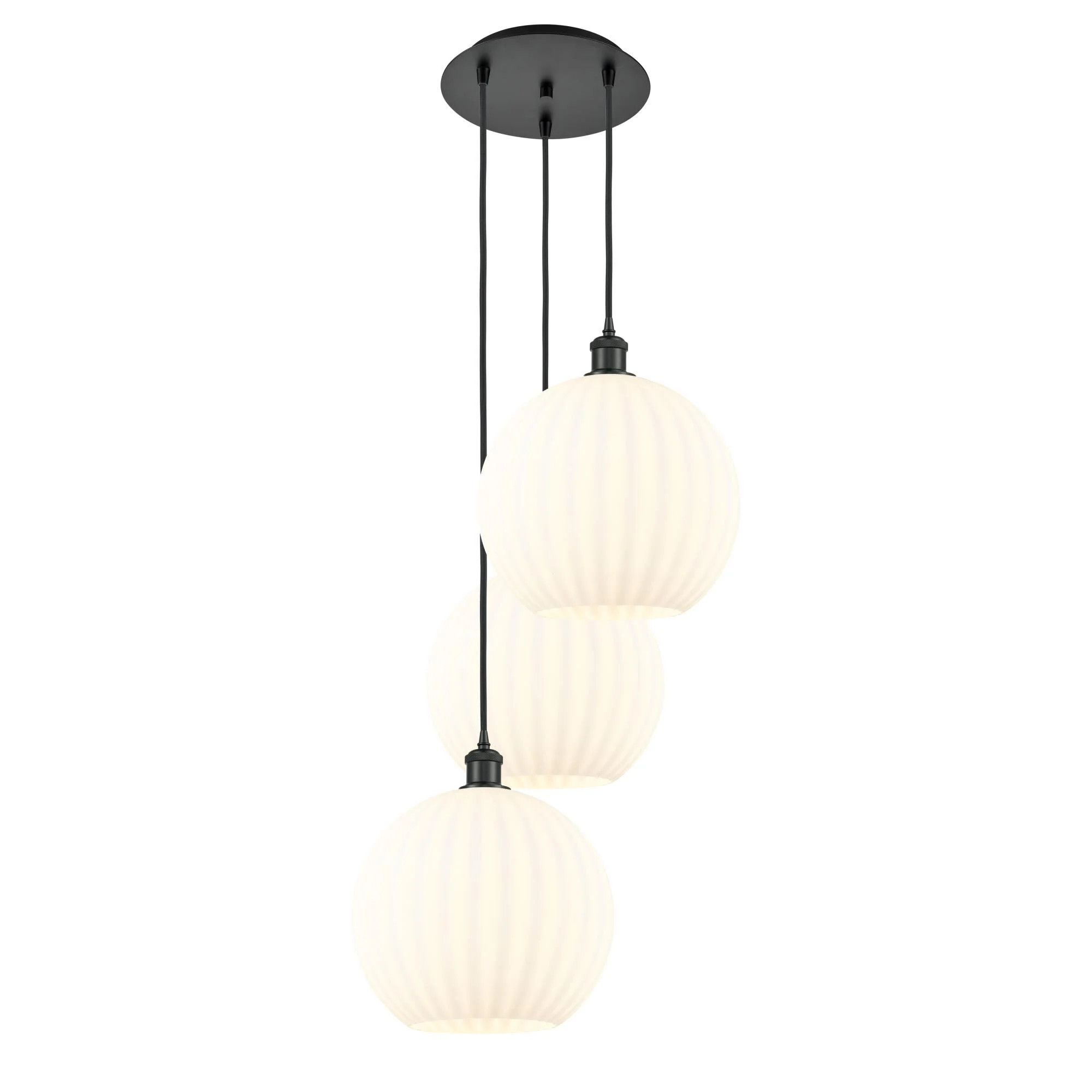 Bruno Marashlian White Venetian 19 Inch Multi Light Pendant by Innovations Lighting | 1800 Lighting
