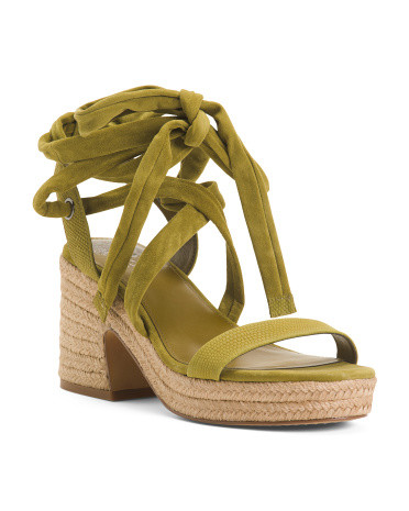 Roreka Suede Wrap-around Espadrille Sandals | TJ Maxx