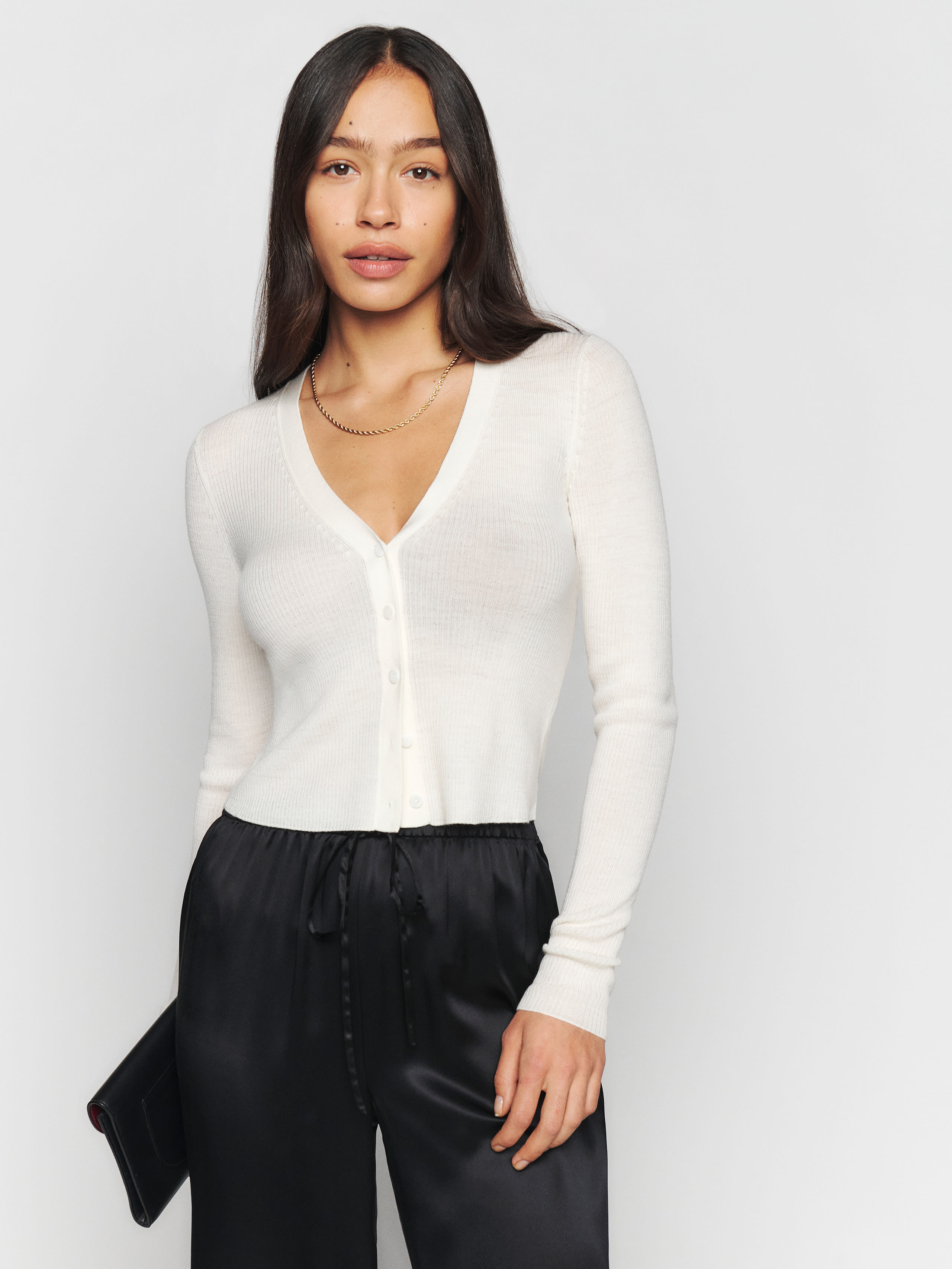 Petra Regenerative Merino Cardigan | Reformation (Global)