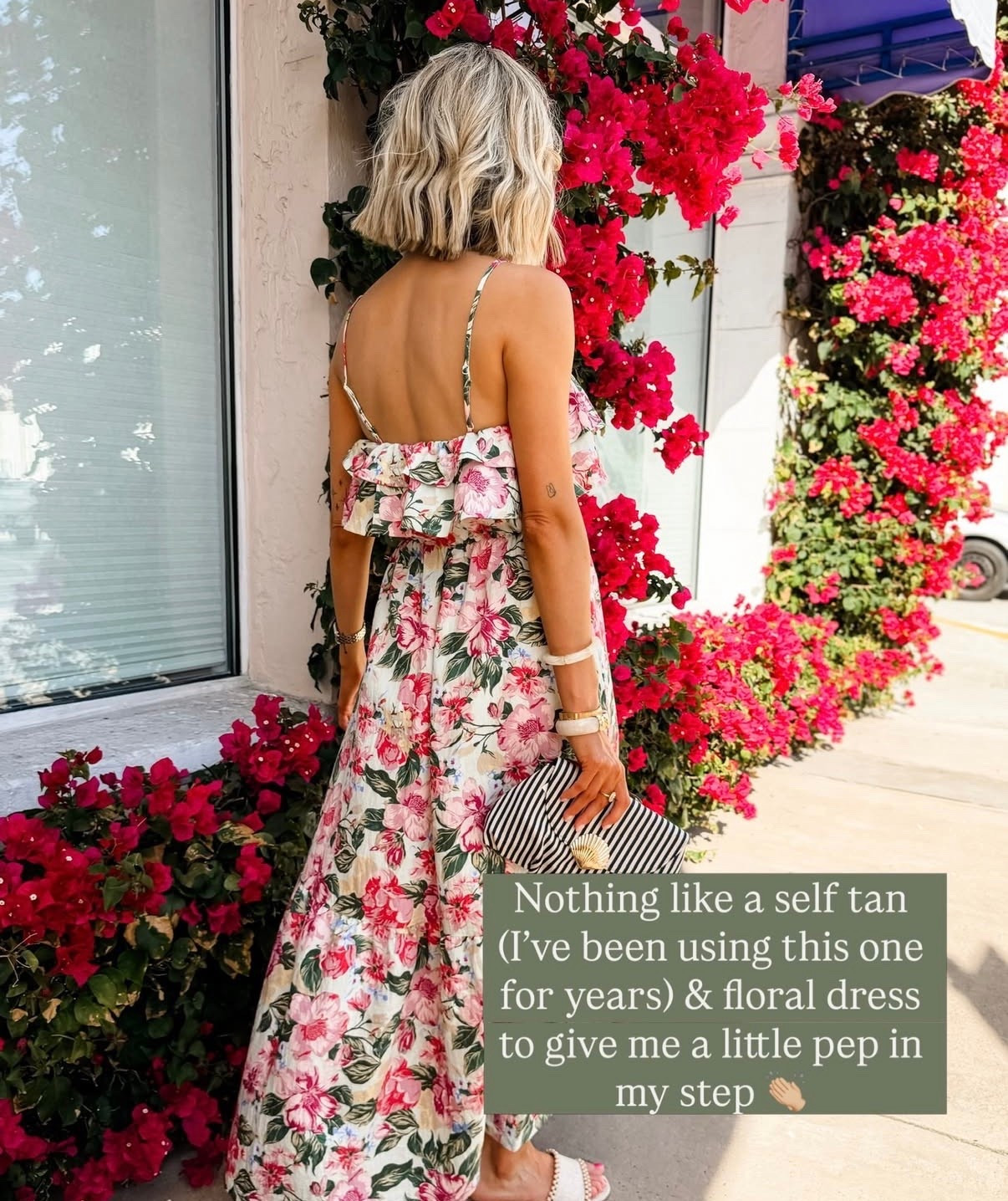 Self tanning always makes me feel better! Linking my favorite one below that I’ve used for years! And, love an easy, throw on dress for spring & summer! Wearing S!

Loverly Grey, floral dress, midi dress, spring dress, summer dress

#LTKSeasonal