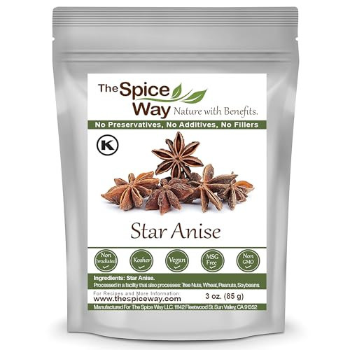 The Spice Way Star Anise - whole star anise (3 oz) great for baking and tea | Amazon (US)