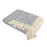 DII Rustic Farmhouse Cotton Chevron Blanket Throw with Fringe For Chair, Couch, Picnic, Camping, Bea | Amazon (US)