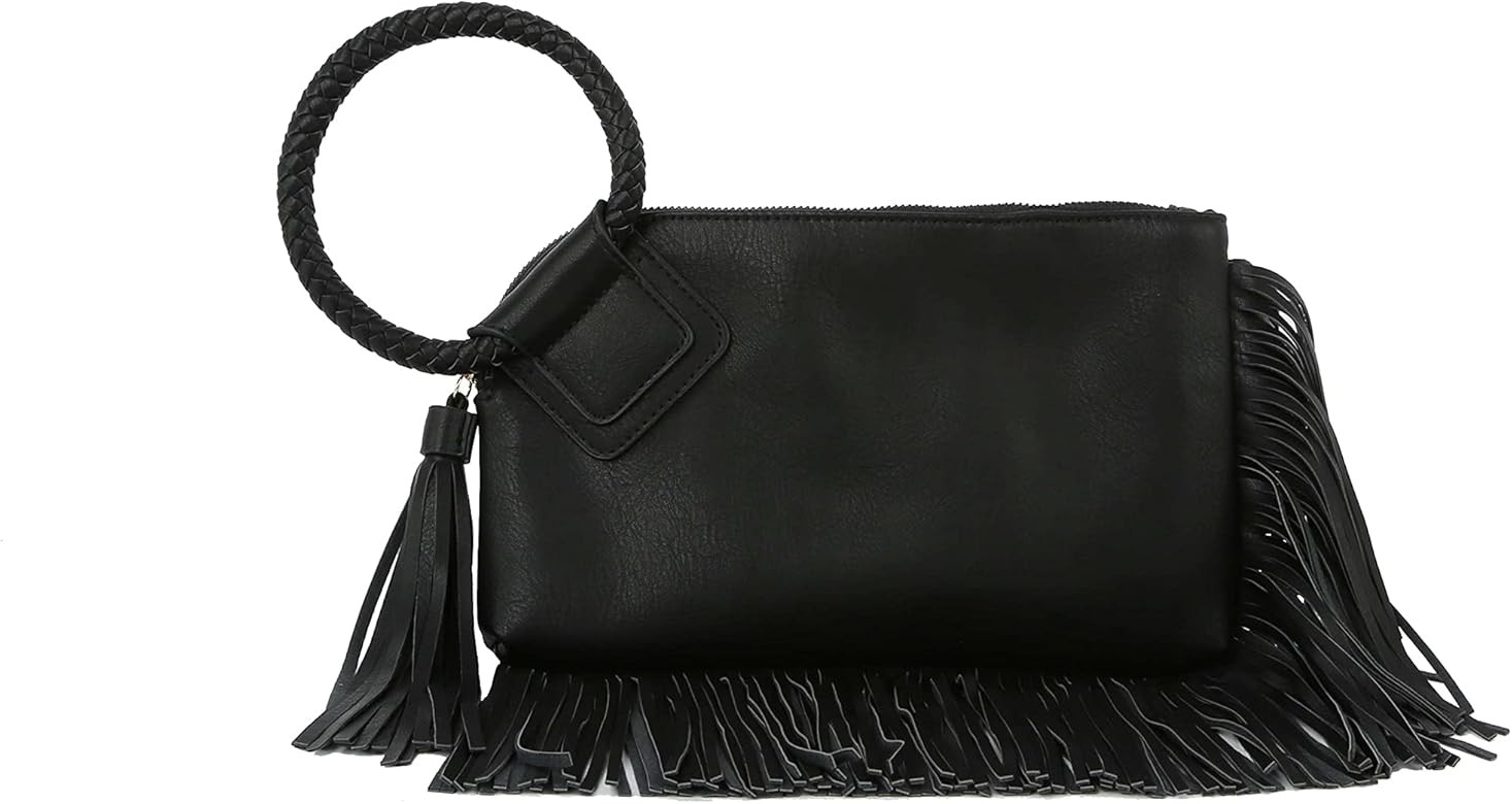 Clutch Wristlet Evening Bags Purse Wallet For Women, Vegan Leather by Metro Muse | Amazon (US)