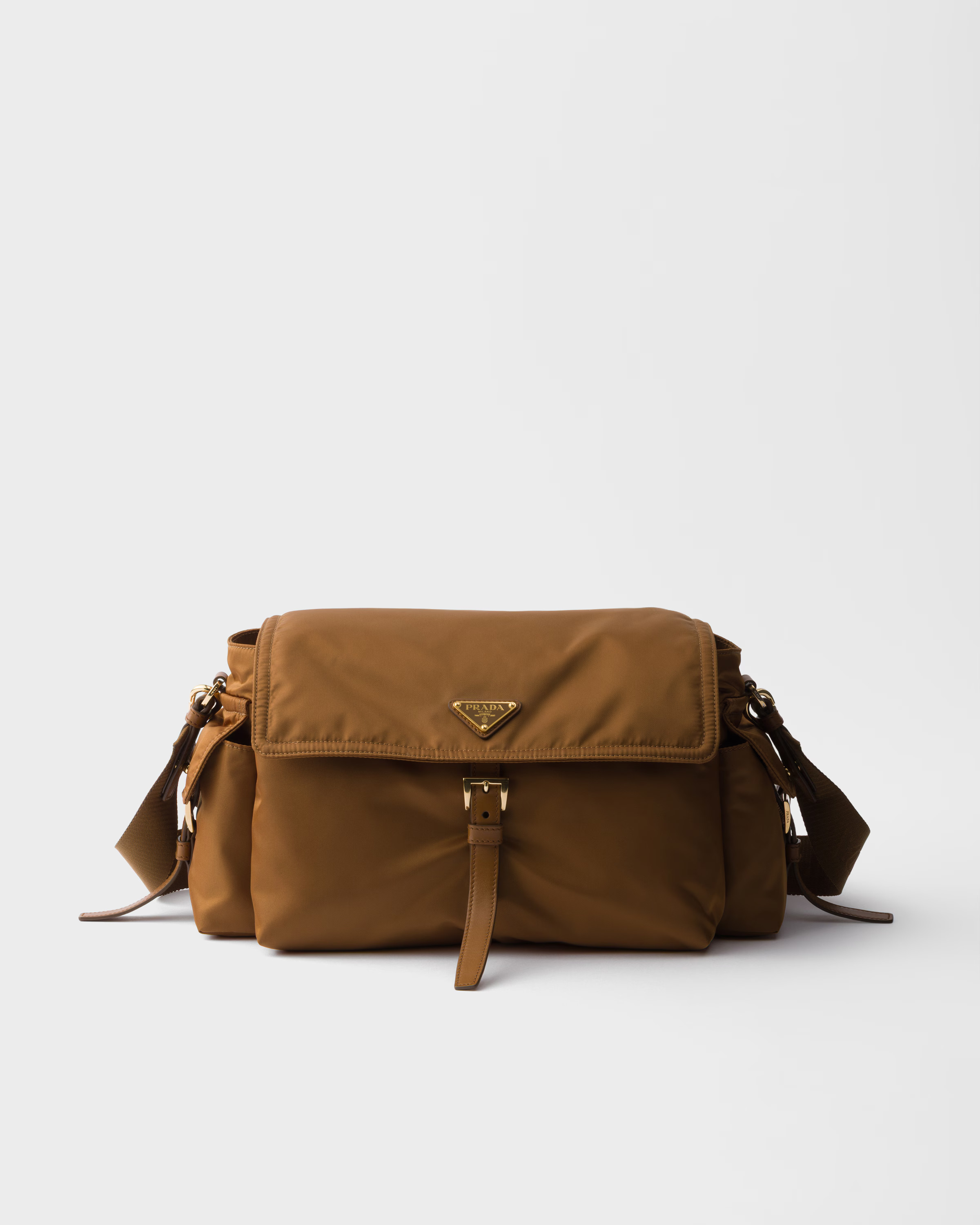 Prada Explore large Re-Nylon shoulder bag with flap | Prada UK