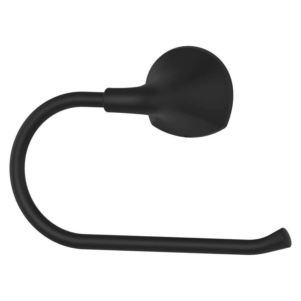 Pfister Ladera Towel Ring in Matte Black | The Home Depot