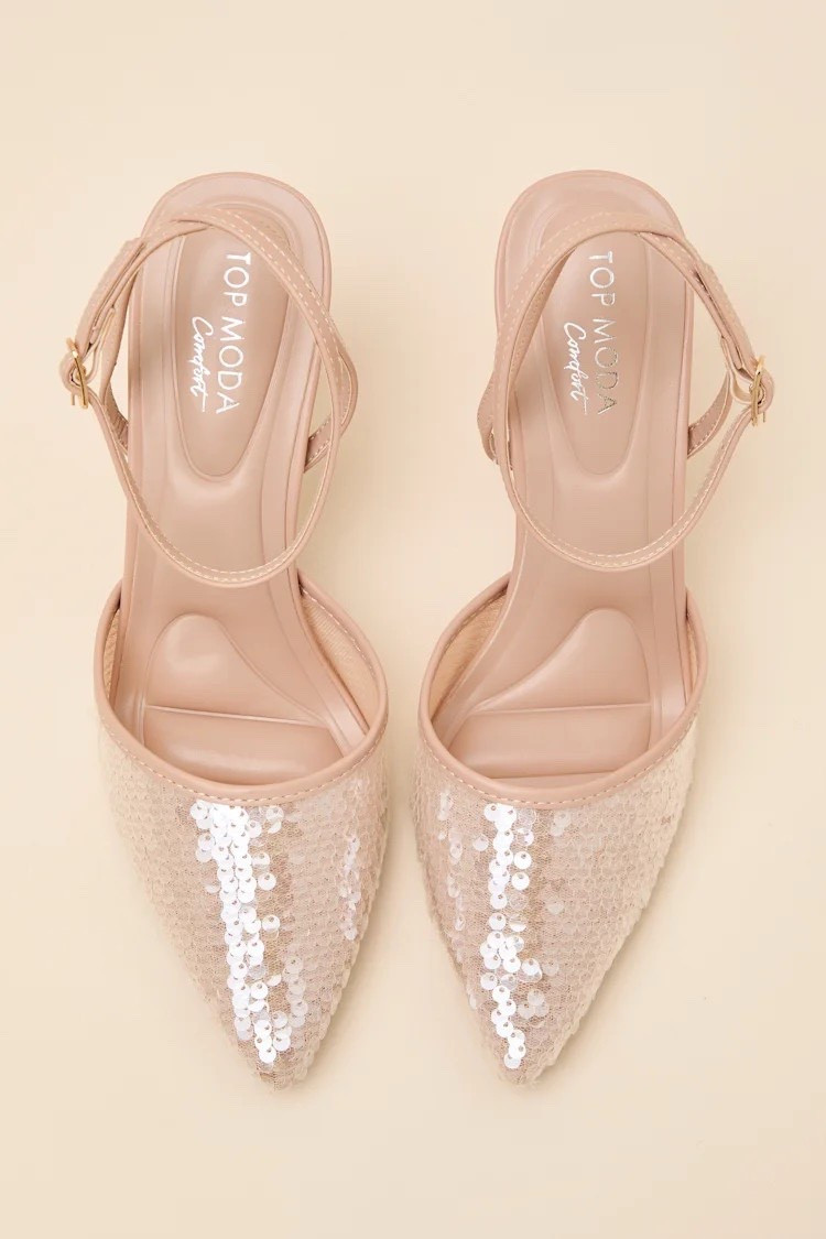 A subtle statement with a luminous finish — these sequin pumps bring instant elegance to any outfit. Under $40.

Keywords:

* sequin pumps
* ivory heels
* pointed toe pumps
* ankle strap heels
* formal heels
* bridal shoes
* evening heels
* statement heels
* wedding guest shoes
* bridal outfit
* formal event outfit
* evening wear accessories
* date night heels
* special occasion shoes
* luxury outfit styling
* event ready look
* soft glam aesthetic
* modern elegance
* bridal chic style
* subtle sparkle
* luxury fashion
* timeless style
* refined feminine look
* elegant outfit aesthetic

#LTKMothersDay #LTKootd #LTKWedding