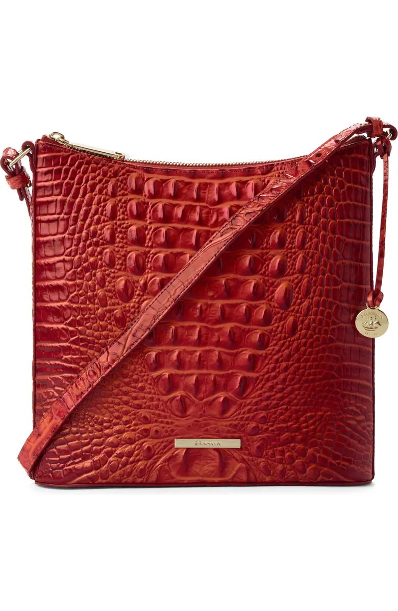 Katie Croc Embossed Leather Crossbody Bag | Nordstrom