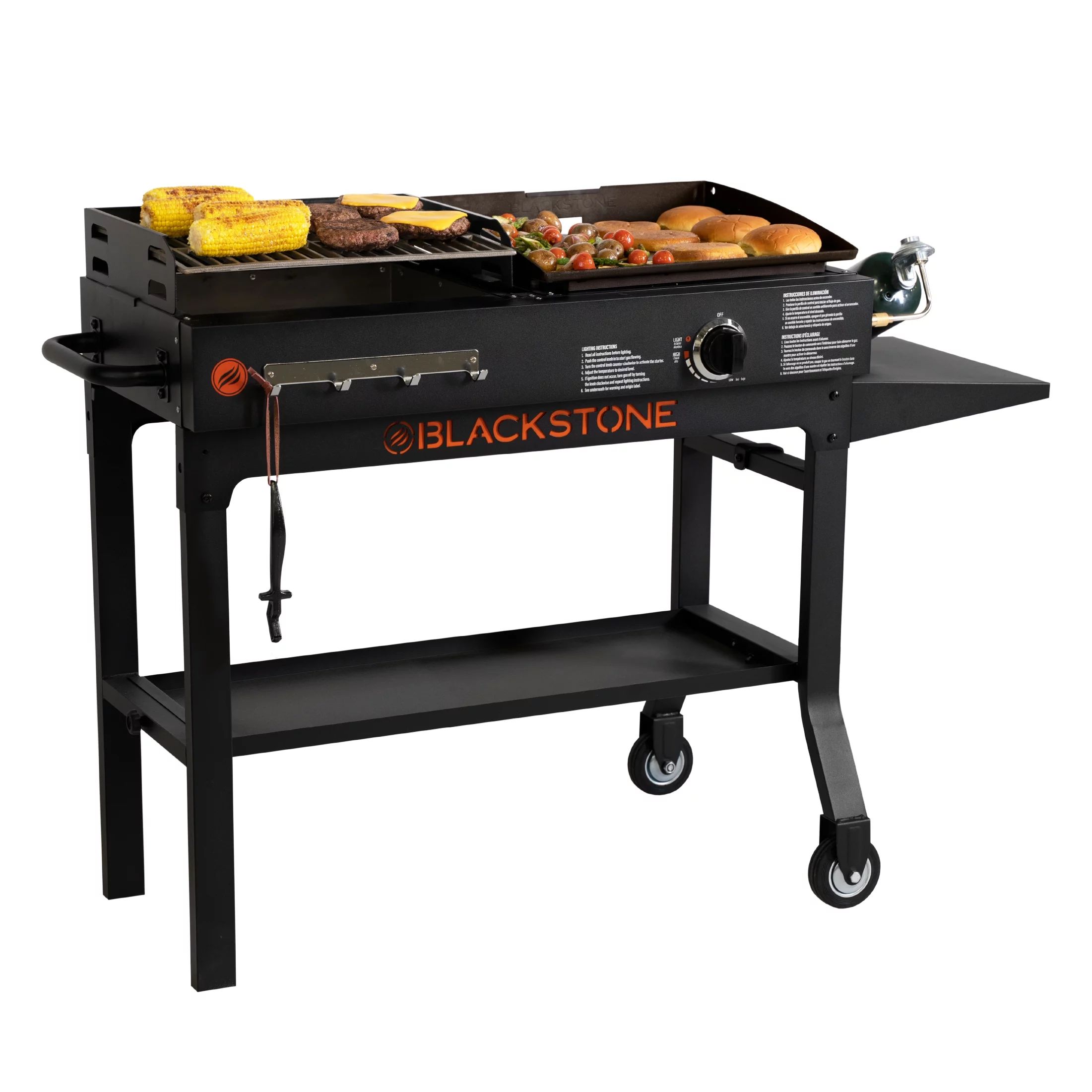 Blackstone Duo 17" Propane Griddle and Charcoal Grill Combo - Walmart.com | Walmart (US)