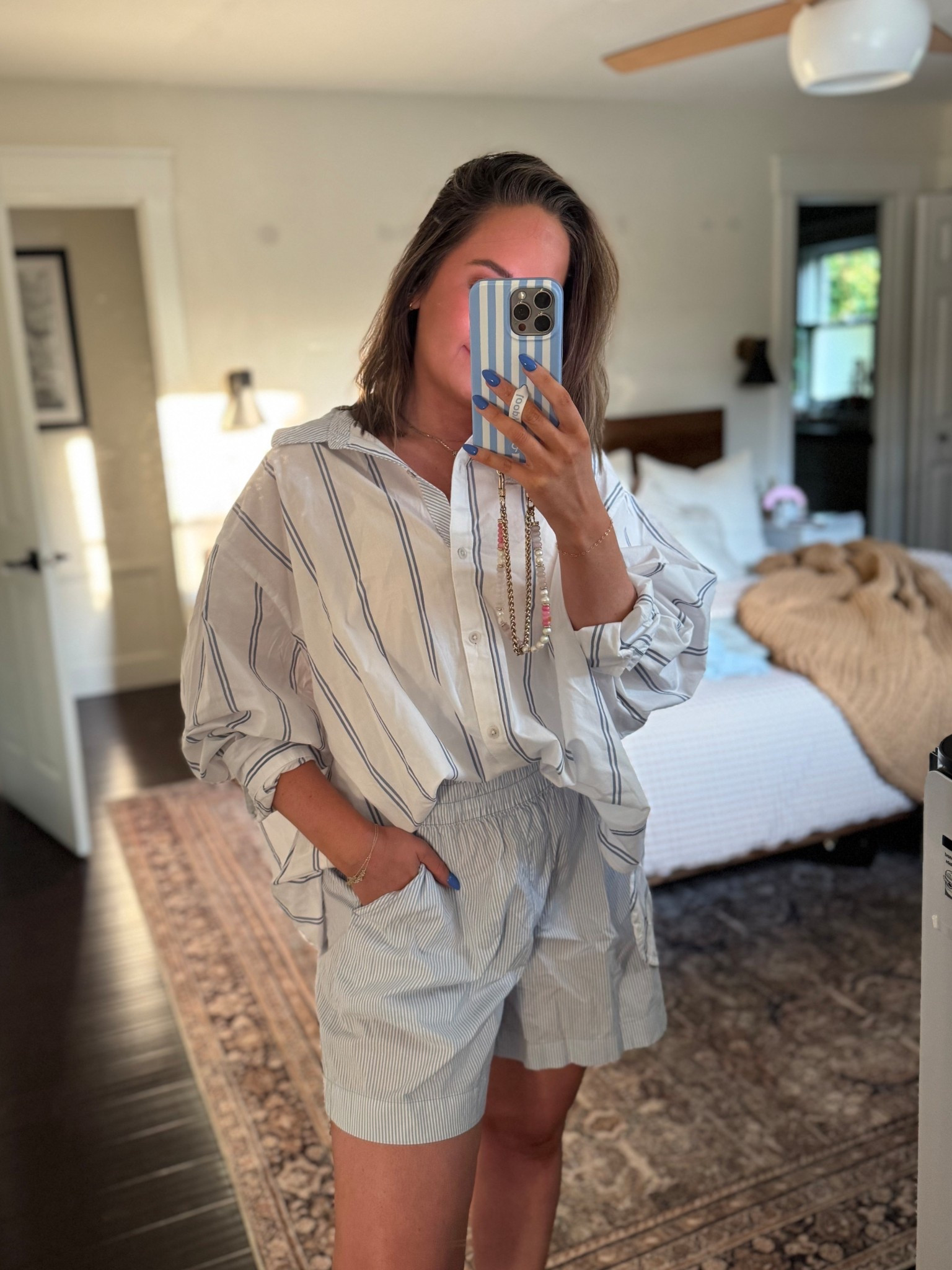 Bought this set on major sale!!!!!

Shorts — $10
Button down — $20!

Did a size L in the shorts, size XL in the button down for a breezy fit. The stripes are SO CUTE!! Obsessed 🙌🏼

Aerie, Fourth of July sale, striped button down, swim coverup, chic outfit 

#LTKSeasonal #LTKSaleAlert #LTKFindsUnder50