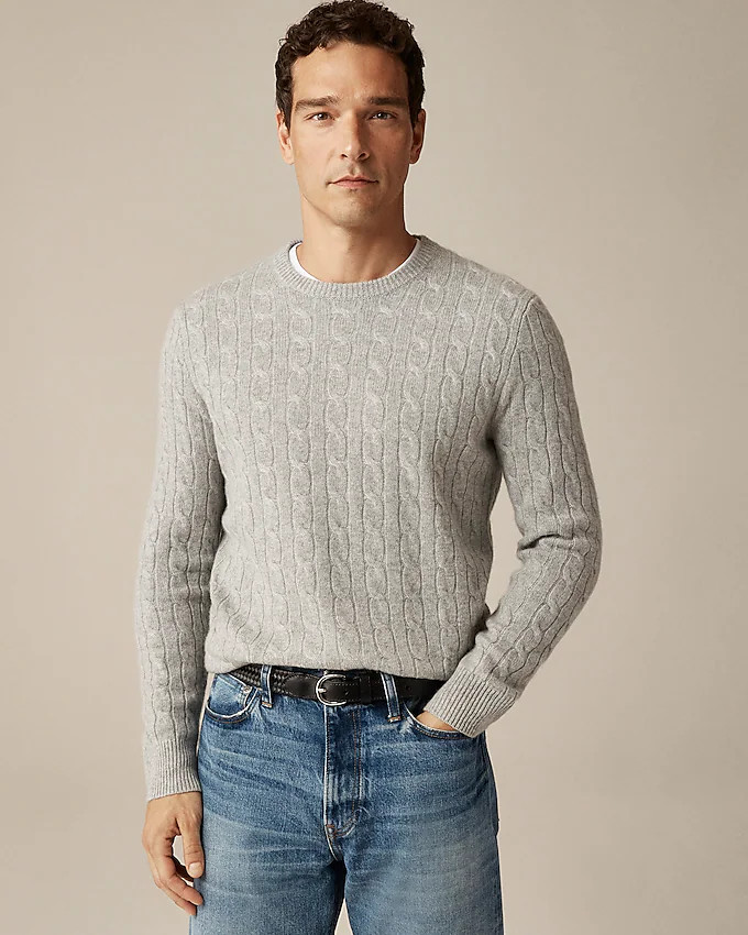 Cashmere cable-knit sweater | J. Crew US