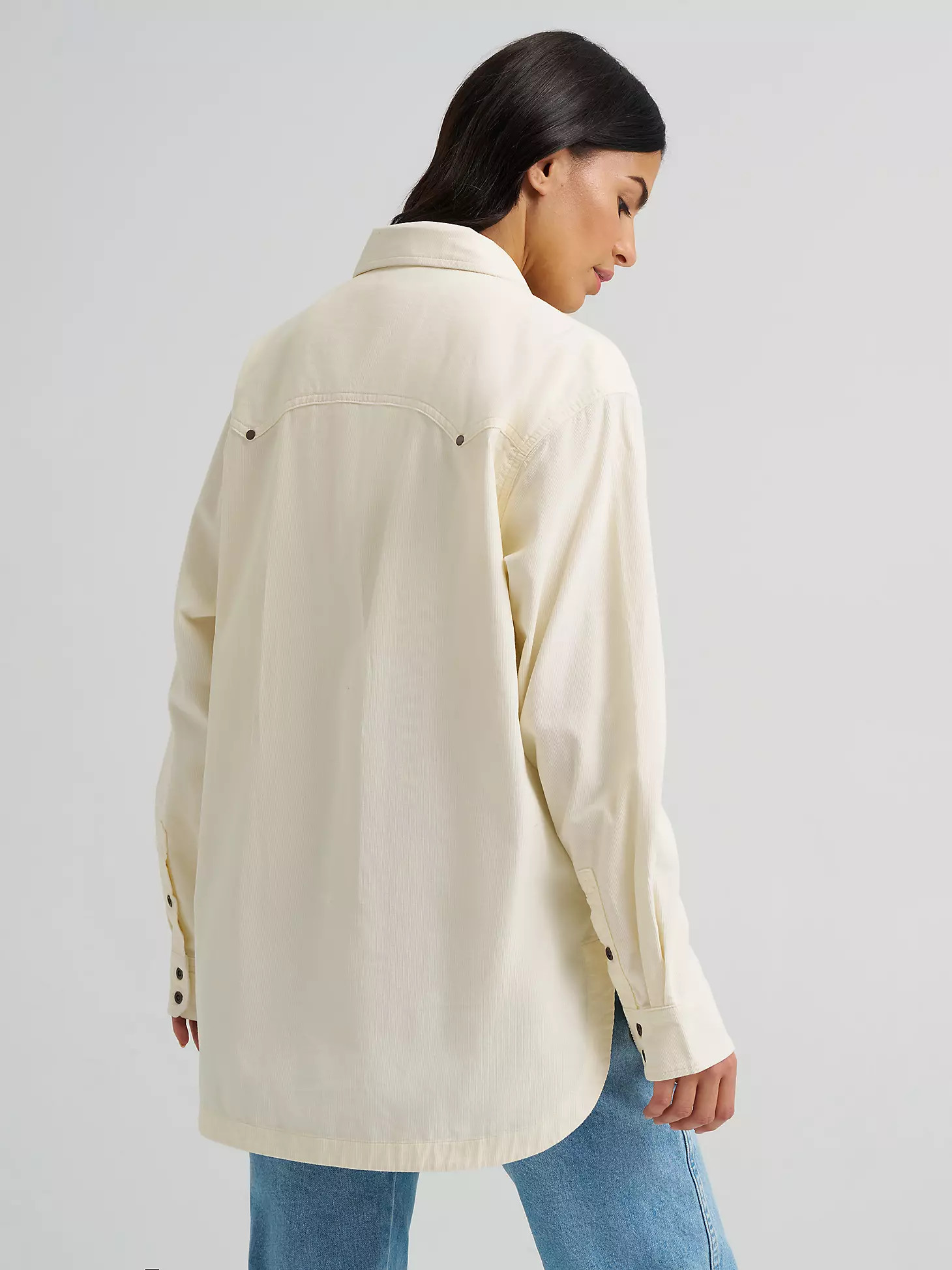 Women's Wrangler Corduroy Boyfriend Western Snap Shirt | Wrangler