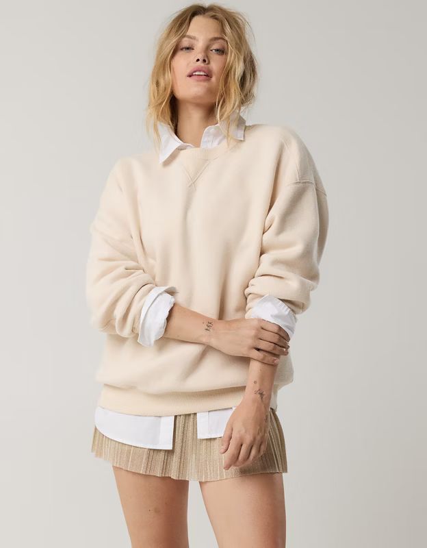 OFFLINE By Aerie Cloud Fleece Crewneck Sweatshirt | American Eagle Outfitters (US & CA)