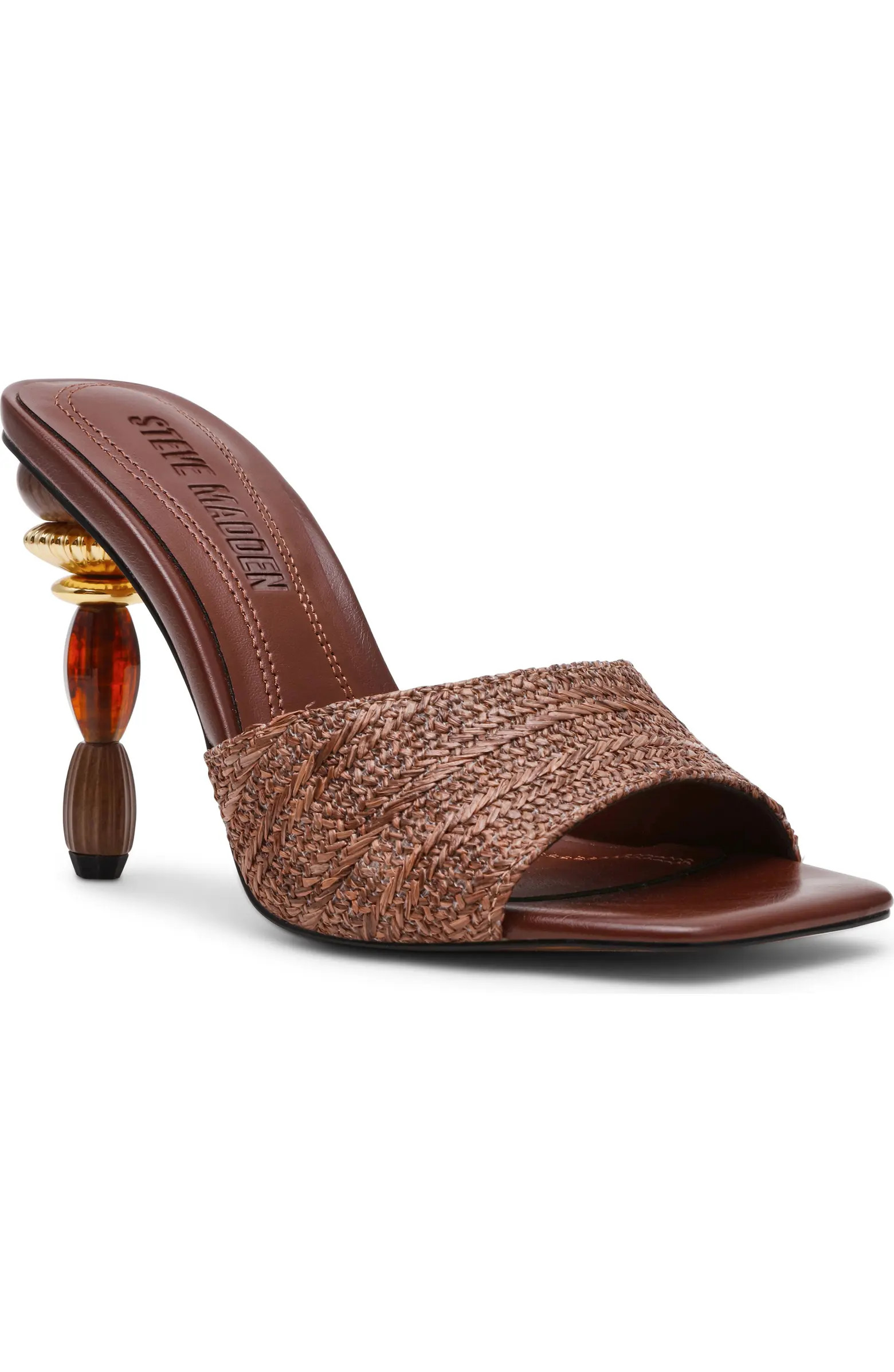 Steve Madden Sia Statement Heel Slide Sandal (Women) | Nordstrom | Nordstrom