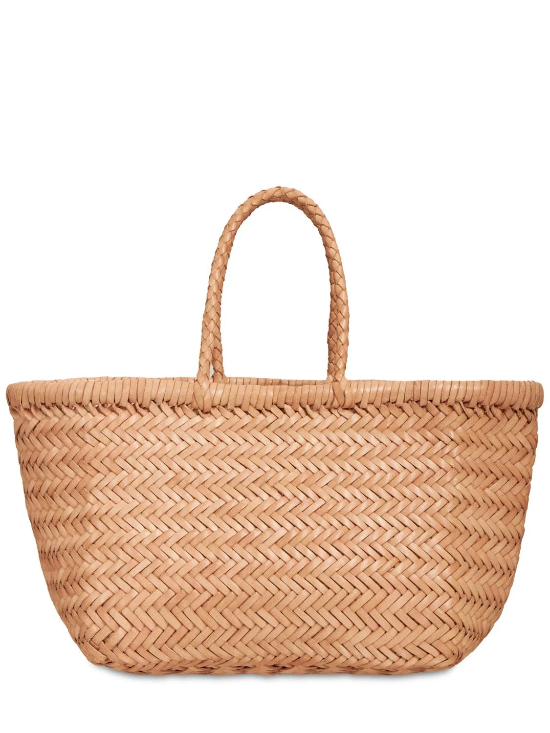 Triple Jump Small Leather Basket Bag | Luisaviaroma