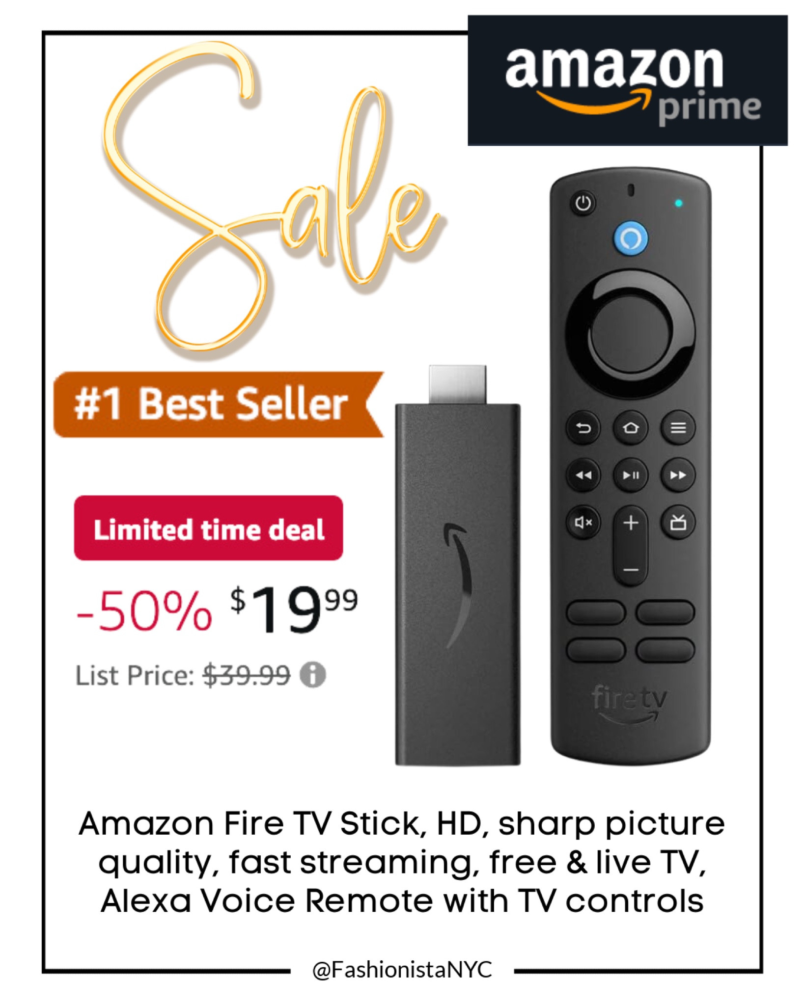 Last Chance!! Ends Tonight !! 
WOW!!! Look at the Price!!!
Amazon Prime Day - Firestick - Tech - Sale Alert ‼️ Check out some other deals below… 
Ring my Bell 🔔 to get Sale Alerts!! 

Follow my shop @fashionistanyc on the @shop.LTK app to shop this post and get my exclusive app-only content!

#liketkit #LTKHome #LTKSaleAlert #LTKxPrimeDay
@shop.ltk
https://liketk.it/4TvOs