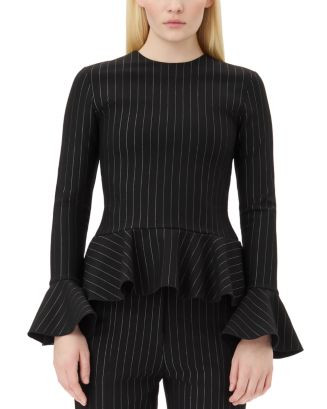 Stripe Peplum Blouse | Bloomingdale's (US)