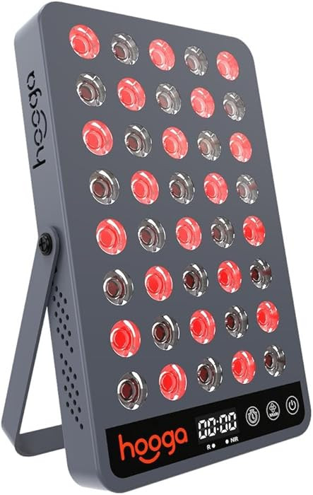 Hooga Red and Near Infrared LED Panel, 660nm & 850nm Light, Built-in Stand and Timer, 40 LED Mode... | Amazon (US)