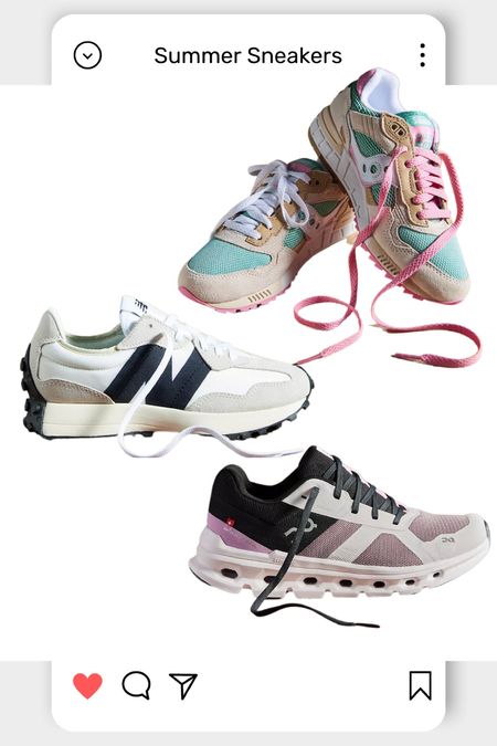 Summer sneakers. New balance sneakers. Cloud sneakers. 

#LTKshoecrush #LTKBacktoSchool #LTKSeasonal
