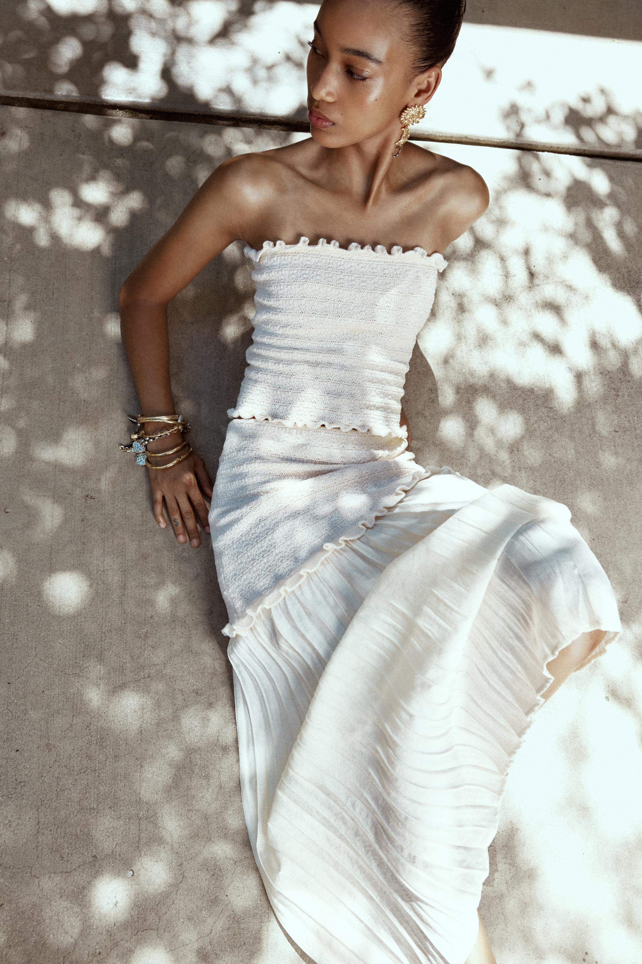 COMBINED KNIT SKIRT | Zara UK